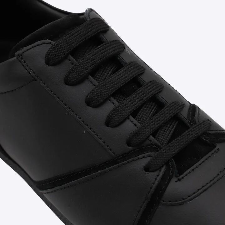 Moschino Black Leather Sneakers - Image 4