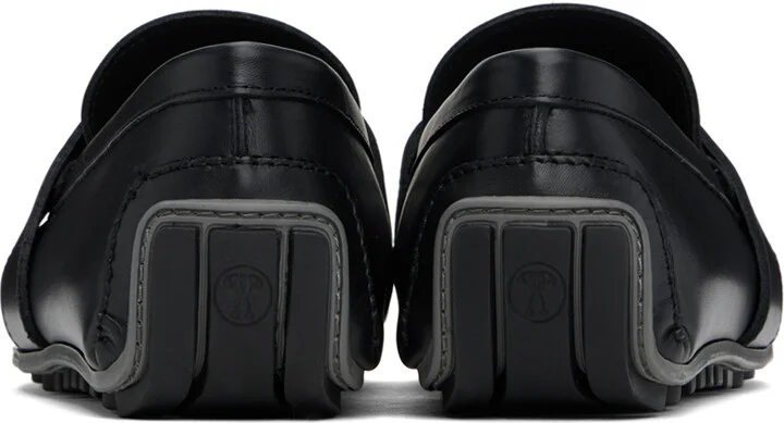 Moschino Black Logo Loafers - Image 2