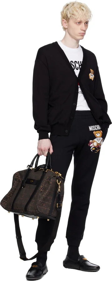 Moschino Black Logo Loafers - Image 5