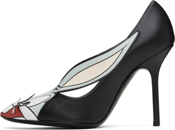 Moschino Black Lunar New Year Court Heels - Image 3