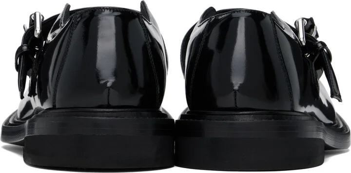 Moschino Black Mary Jane Oliver Loafers - Image 2