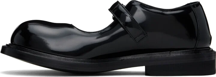 Moschino Black Mary Jane Oliver Loafers - Image 3