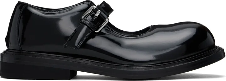 Moschino Black Mary Jane Oliver Loafers
