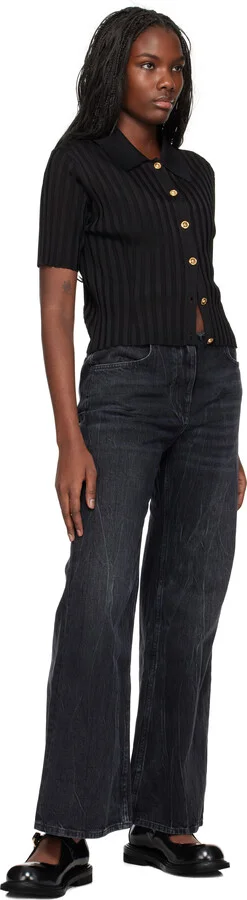 Moschino Black Mary Jane Olivia Loafers - Image 5