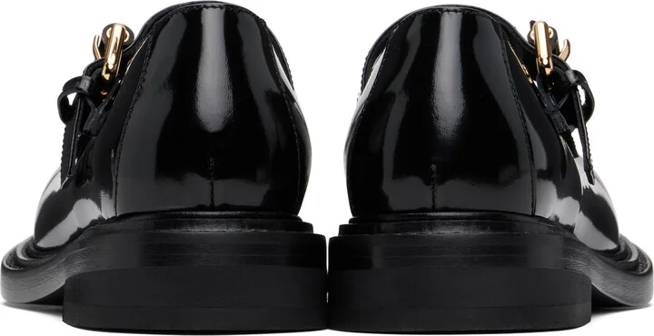 Moschino Black Mary Jane Olivia Loafers - Image 2