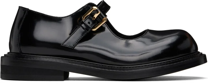 Moschino Black Mary Jane Olivia Loafers