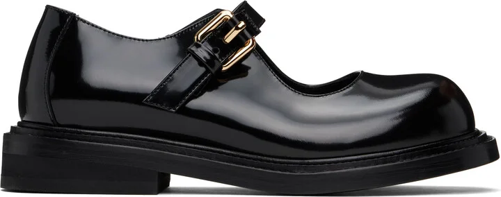 Moschino Black Mary Jane Olivia Loafers