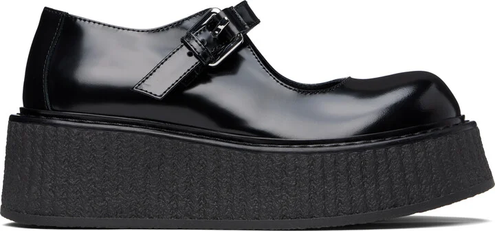Moschino Black Olivia 1980 Loafers
