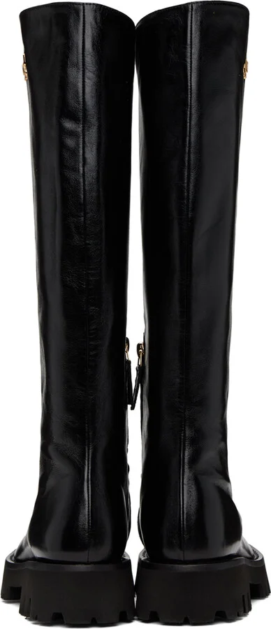 Moschino Black Plate Boots - Image 2