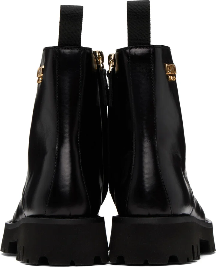 Moschino Black Plate Boots - Image 2