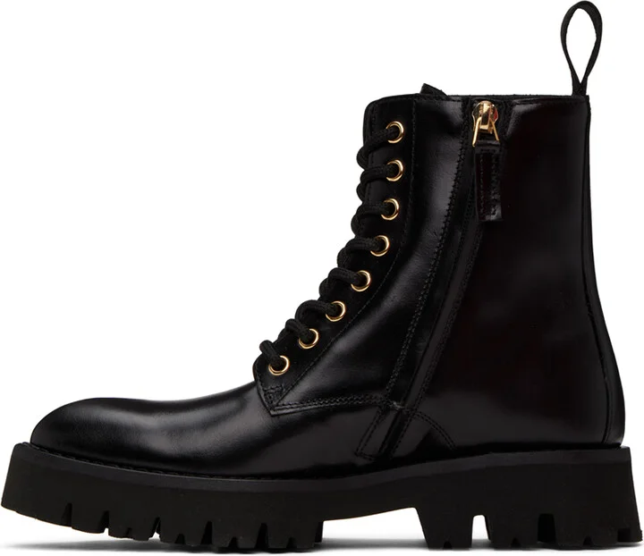 Moschino Black Plate Boots - Image 3