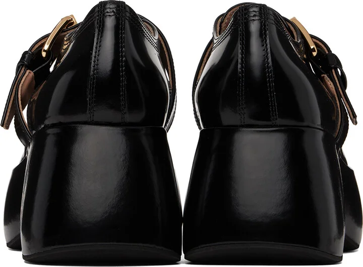Moschino Black Platform Loafers - Image 2