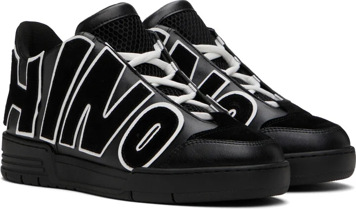 Moschino Black Streetball Maxi Logo Sneakers - Image 4