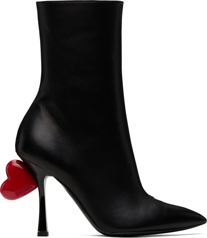 Moschino Black Sweet Heart Boots