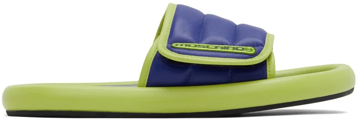Moschino Blue & Green Logo Slides