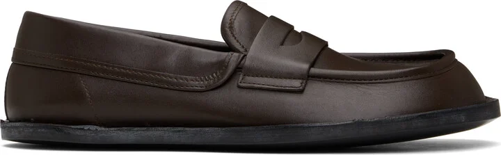 Moschino Brown Desert College Loafers