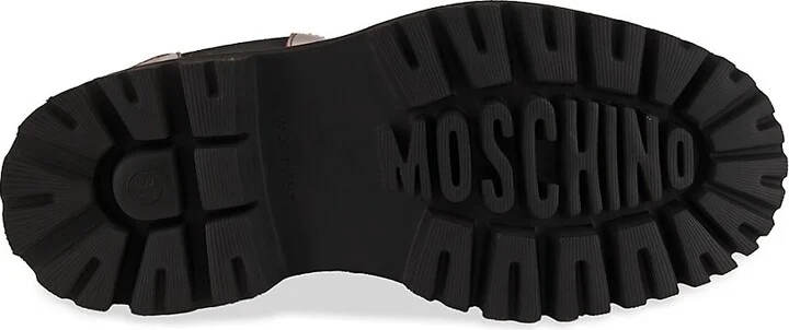 Moschino Couture! Women's Logo Lug Sole Leather Chelsea Boots - Image 6