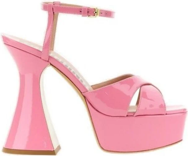 Moschino Crossover Strapped Platform Sandals