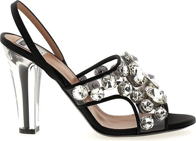Moschino Embellished Slingback Sandals