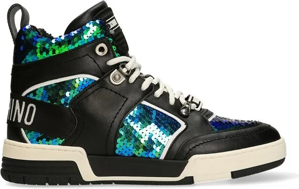 Moschino High-Top Lace-Up Sneakers