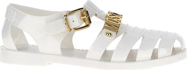 Moschino Jelly Logo-Lettered Sandals