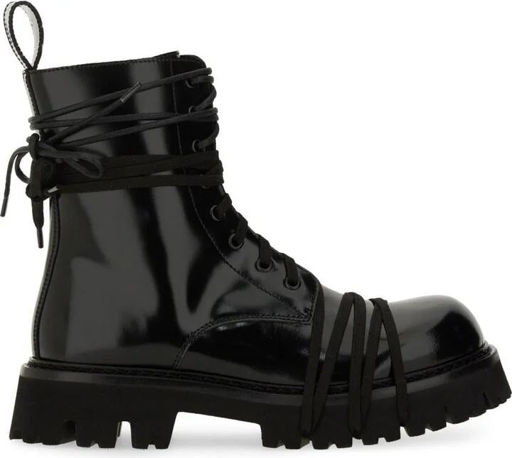 Moschino Lace-Up Boot