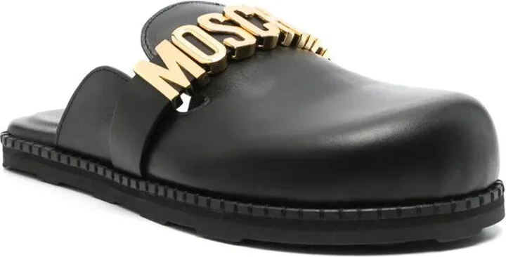 Moschino Leather Mules - Image 2