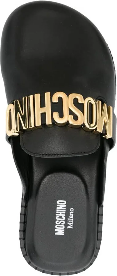 Moschino Leather Mules - Image 4