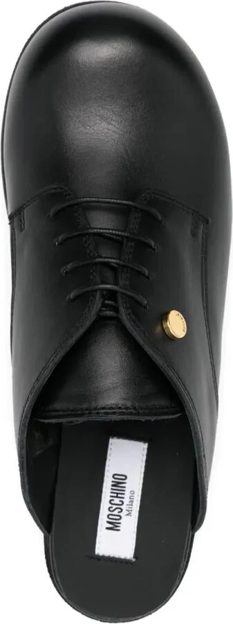 Moschino Leather Mules - Image 4