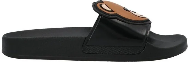 Moschino Logo Debossed Slip-On Sandals