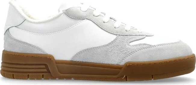 Moschino Logo Embossed Lace-Up Sneakers