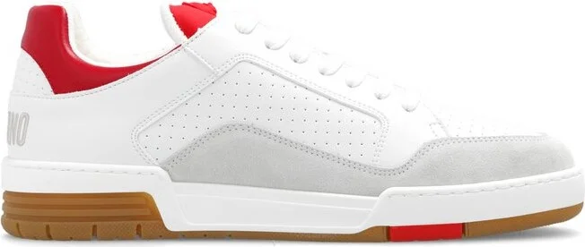 Moschino Logo-Embroidered Lace-Up Sneakers