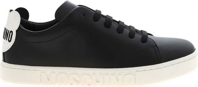Moschino Logo Embroidered Lace-Up Sneakers