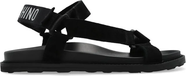 Moschino Logo-Jacquard Touch-Strap Fastened Sandals