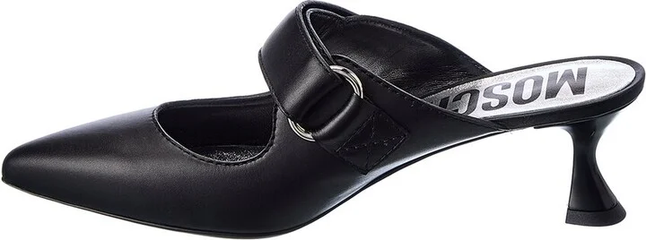 Moschino Logo Leather Pump - Image 2