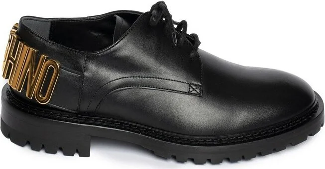 Moschino Logo Lettering Derby Shoes
