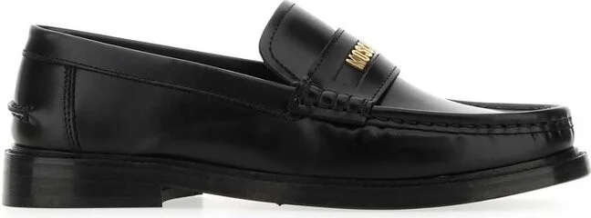 Moschino Logo-Plaque Loafers