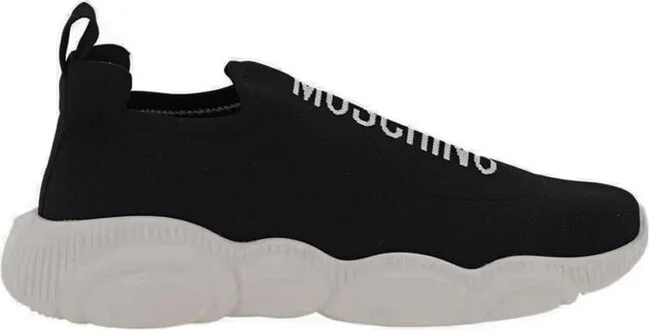 Moschino Logo Printed Slip On Sneakers