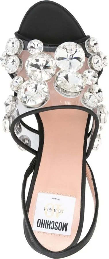 Moschino Maxi Crystal Slingbacks - Image 3