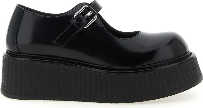 Moschino Olivia Rounded Toe Mary Jane Shoes
