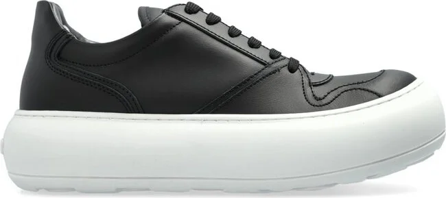 Moschino Round Toe Lace-Up Sneakers