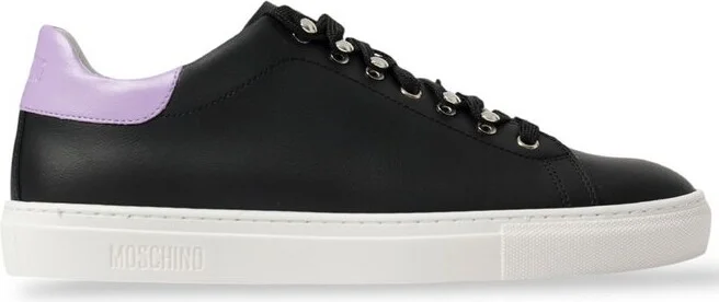 Moschino Round Toe Low-Top Sneakers