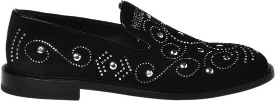 Moschino Round-Toe Slip-On Loafers
