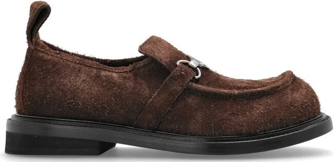 Moschino Round Toe Slip-On Loafers