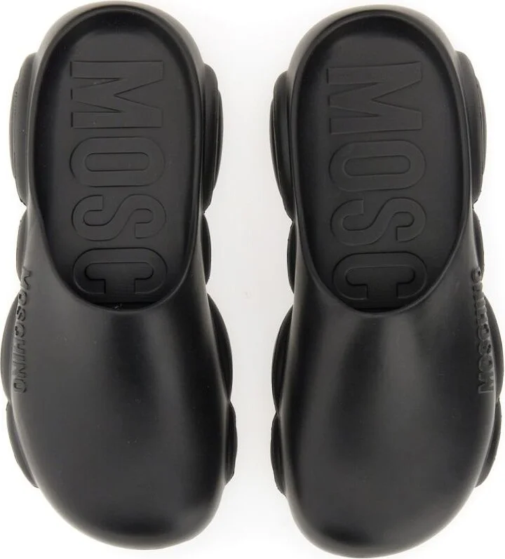 Moschino Rubber Teddy Sole Mules - Image 2