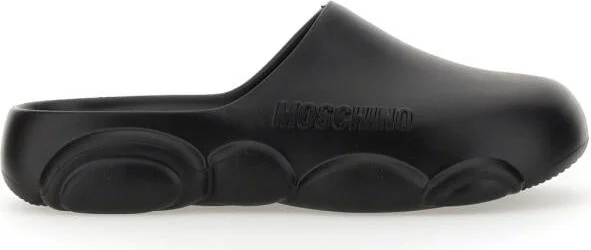 Moschino Rubber Teddy Sole Mules