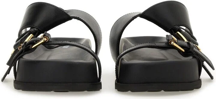 Moschino Sandal With Woven Buckle - Image 4