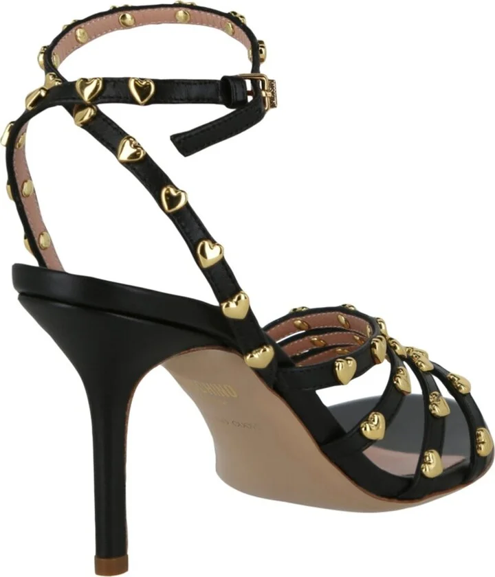 Moschino Stud-Embellishment 9 Leather Sandal - Image 2