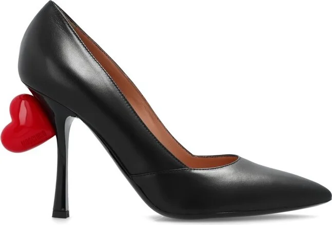 Moschino Sweet Heart Embellished Pumps