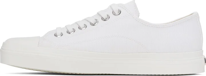 Moschino White Canvas Sneakers - Image 3